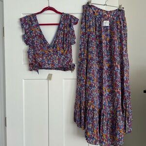 NWT Free People Set - Top & Maxi Skirt
